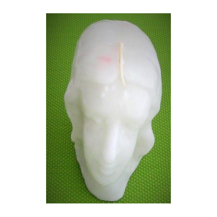 {
  "text": "white woman's head candle"
}