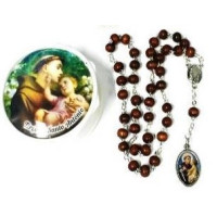 {
  "text": "saint anthony rosary – wood"
}
