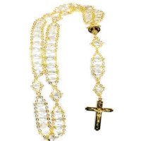 {
  "text": "transparent glass rosary"
}