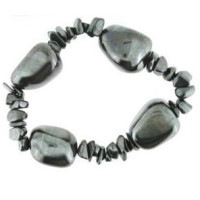 {
  "text": "hematite bracelet – 4 stones"
}