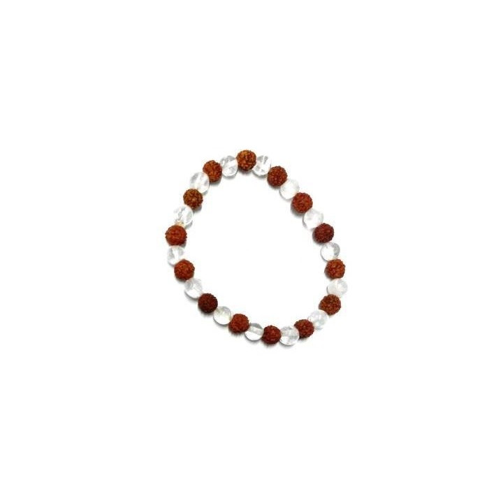 {
  "text": "rudraksha bracelet – quartz"
}