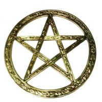 {
  "text": "15cm pentagram – brass"
}