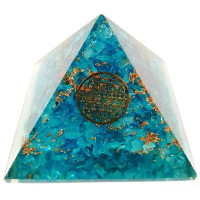 {
  "product_name": "blue topaz orgonite pyramid – 7 x 7"
}