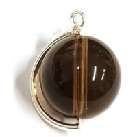 {
  "text": "smoky quartz pendant – ball"
}