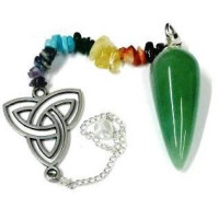 {
  "text": "green quartz pendulum – triquetra"
}
