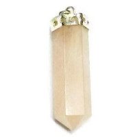 quartzo rosa pingente