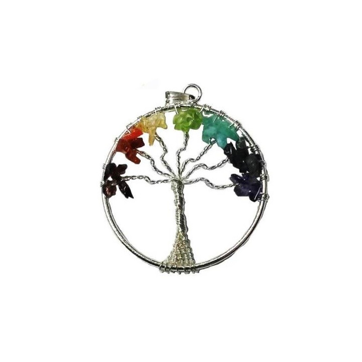 {
  "text": "tree of life pendant – chakras Silver"
}