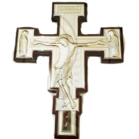 {
  "product": "silver and wood crucifix – 26cm"
}