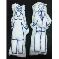{
  "text": "Vodu (voodoo) cloth dolls – white couple"
}