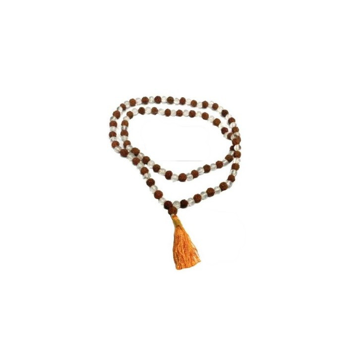 japamala rudraksha – quartzo
