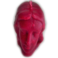 {
  "text": "red woman head candle"
}