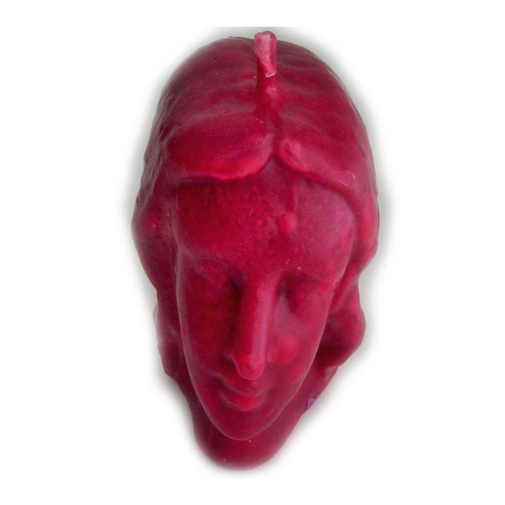 {
  "text": "red woman head candle"
}