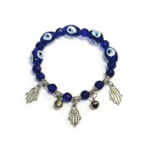 {
  "text": "Turkish eye bracelet - 3 hands of Fatima"
}