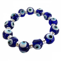 {
  "product_name": "Turkish Eye Bracelet - blue and silver"
}
