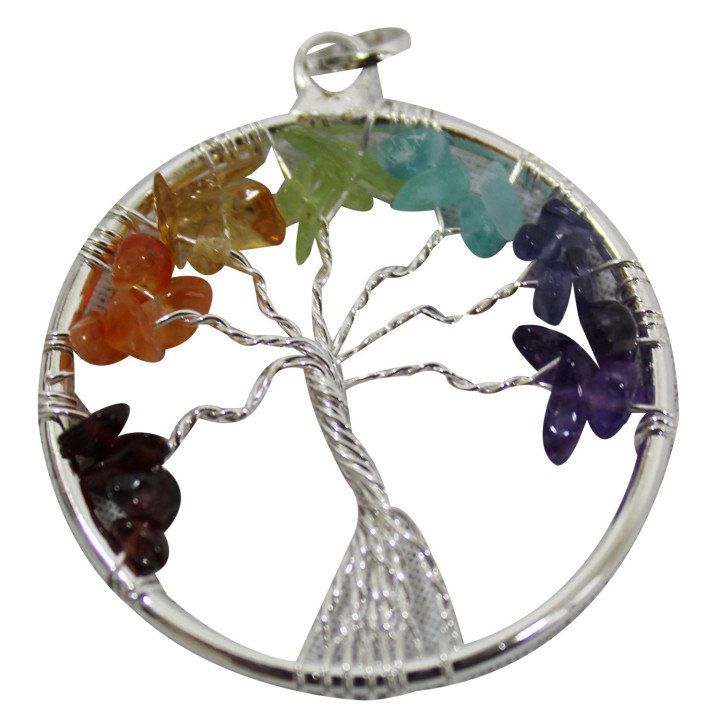{
  "text": "tree of life pendant – chakras Silver"
}