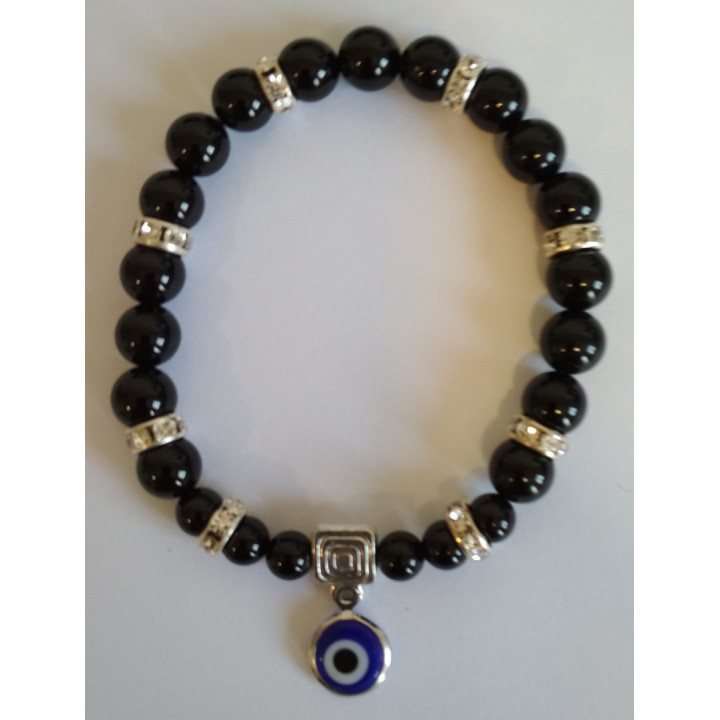 {
  "name": "Black Tourmaline and Turkey Eye Bracelet"
}