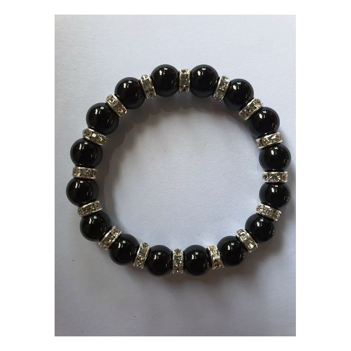 Pulseira Mineral Turmalina Negra