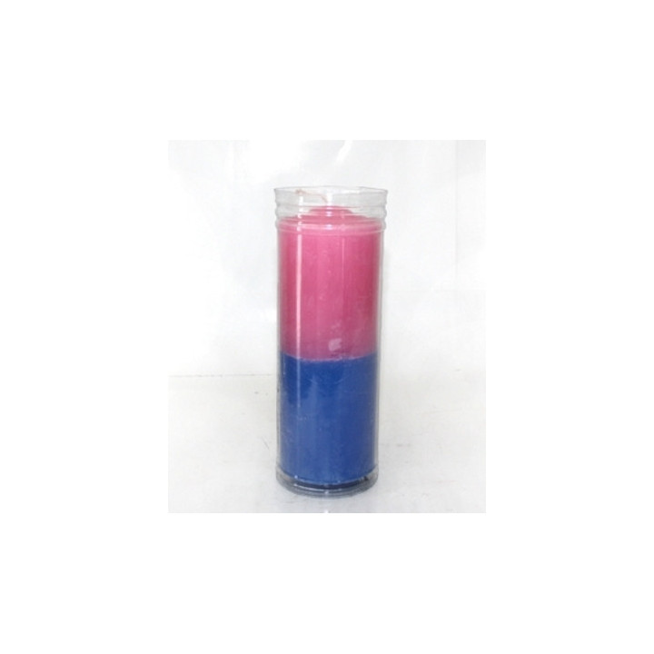 {
  "product_name": "Blue and Pink Glass Candle"
}
