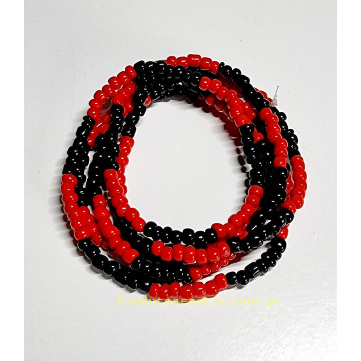 Guia de Missangão Vermelho e Preto