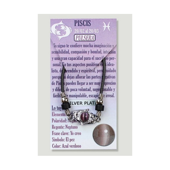 Pulseira Signo Peixes - Prateada