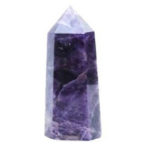 {
  "text": "amethyst – point (faceted) 6-7cm"
}