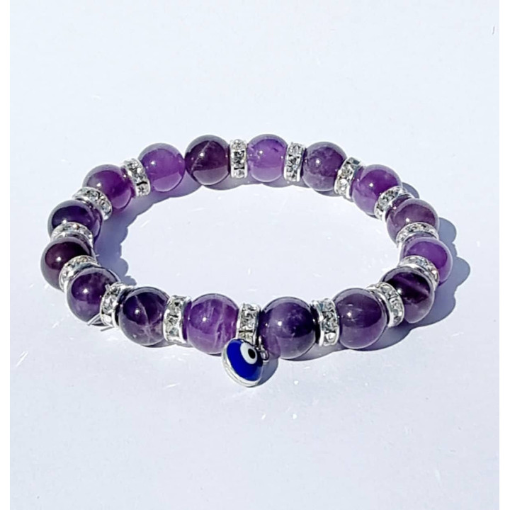 {
  "name": "Amethyst and Turquoise Eye Bracelet"
}