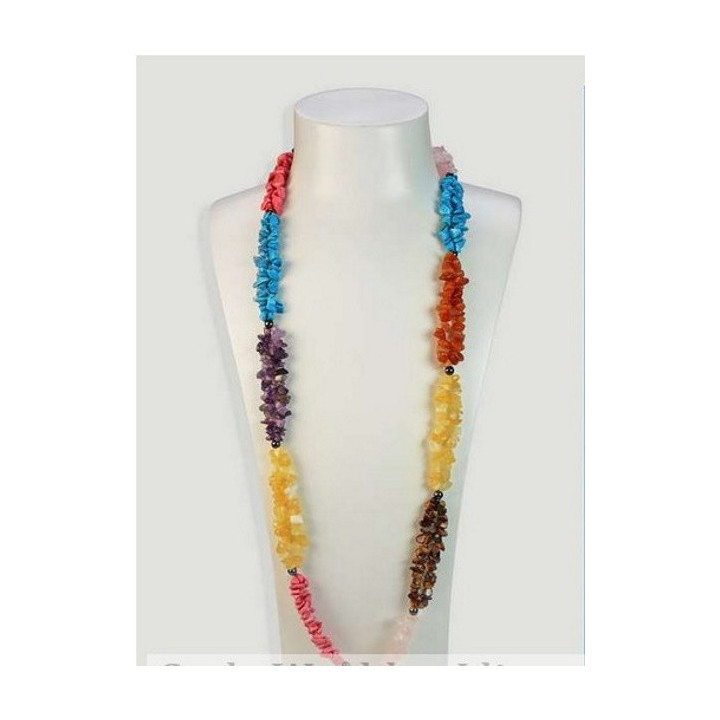 {
  "name": "Multicolor Chip Mineral Necklace - 90cm"
}