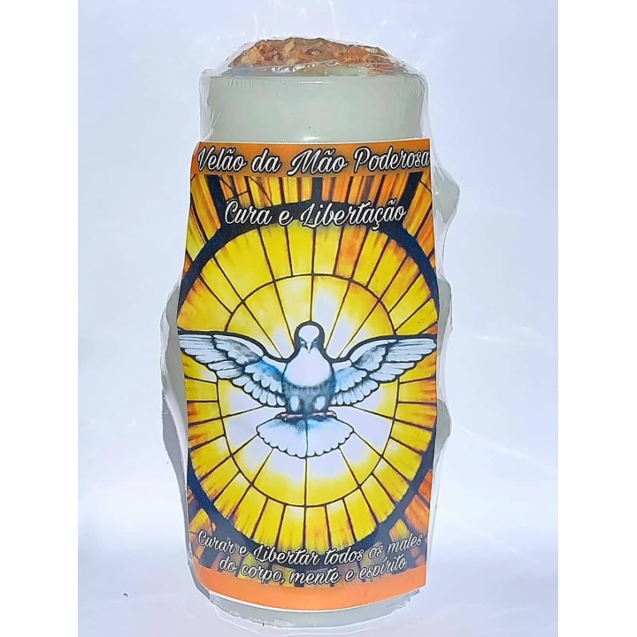 {
  "name": "Velão da Mão Poderosa - Vela Cura e Libertação",
  "translation": "Strong Hand Candles - Healing and Liberation Can
