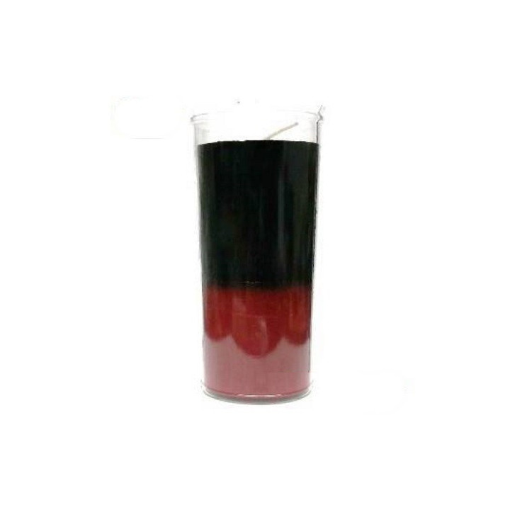 {
  "product_name": "Black and Red Plastic Jar Candle"
}
