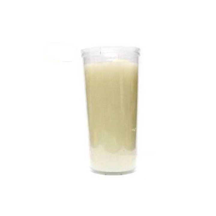 vela copo plástico branca