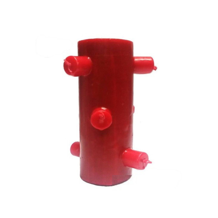 {
  "product_name": "7 Wick Red Candle - Candle to Counter Hexes"
}