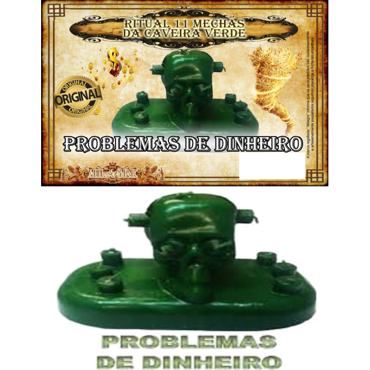 {
  "text": "ritual 11 green skull candles"
}