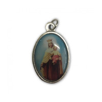 {
  "text": "medal of Our Lady of Carmel"
}