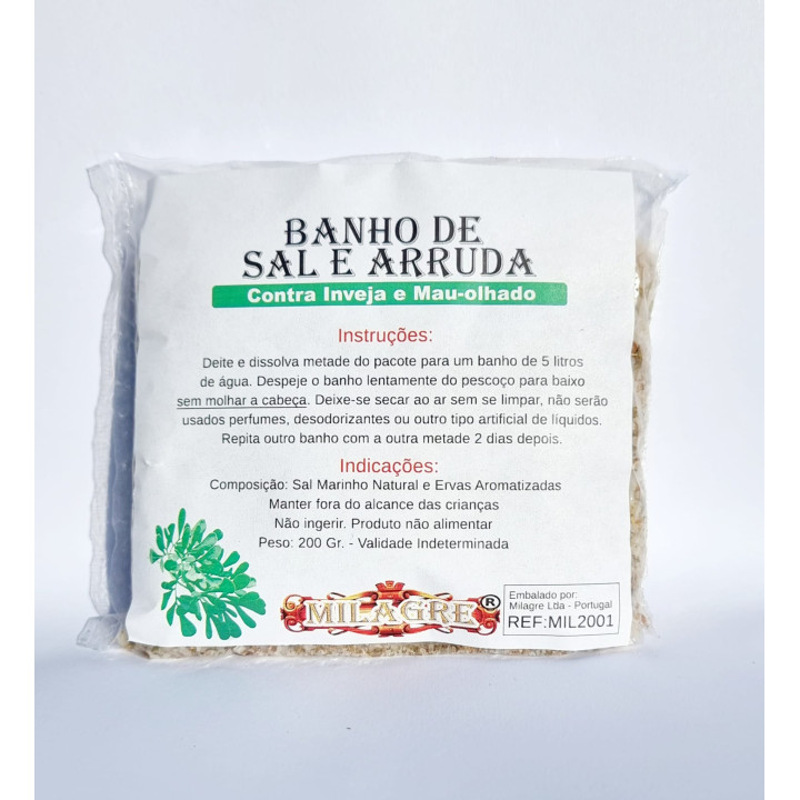 banho de sal e arruda