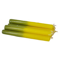 {
  "text": "10 yellow and green candles (15×15)"
}