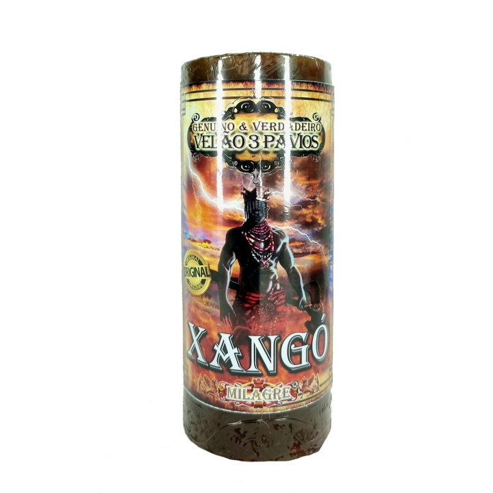 {
  "text": "3-wick Orixá candle – Xangó"
}