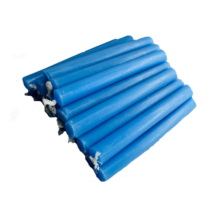 velas azul claras