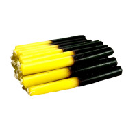 {
  "text": "kg yellow and black candles (15x15)"
}