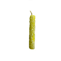 {
  "text": "yellow candle with salt"
}