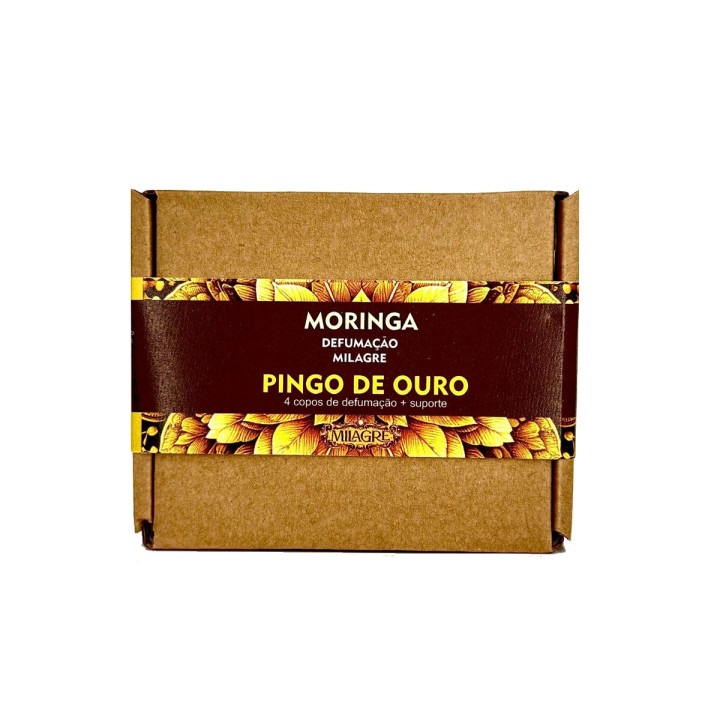 Moringa Defumação Pingo de Ouro Milagre – Abertura de Caminhos, Prosperidade e Limpeza Energética